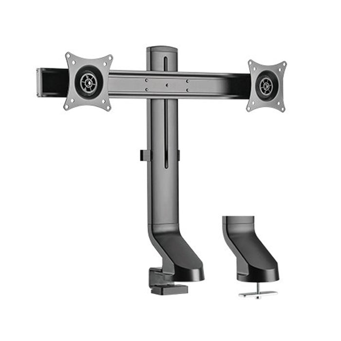 Brateck Lumi LDT21-C02 17-27" Dual LCD Desk Mount. Sit/Stand workstation Compatible. Tilt/Swivel: - +10. Screen ro