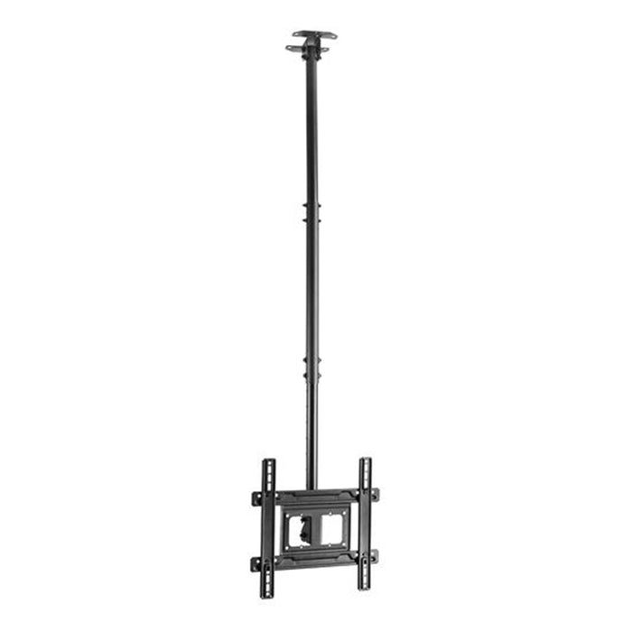 Brateck PLB-CE1044-01 32-70" Telescopic Heavy Duty Tilt Ceiling Mount Bracket. Supports up to 50KgsDetachableVESA Plate Cable Management Adjustable Ceiling Plate. Extension 707-1577mm. Max VESA 400x400