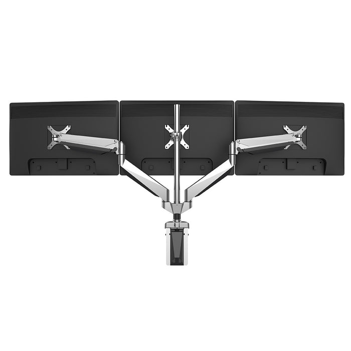 FlexiSpot Premium D7T 10"-27" Triple Monitor Aluminum Mount Ergonomic Swivel Arm VESA 75 & 100mm Loading Capacity 2-9 KG Per Arm 10 Years Warranty Triple Monitor Desk Mount Bracket Desktop Stand