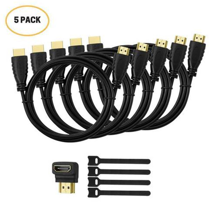 Huanuo HN-HC06-5  5 Pack High-Speed HDMI Cables