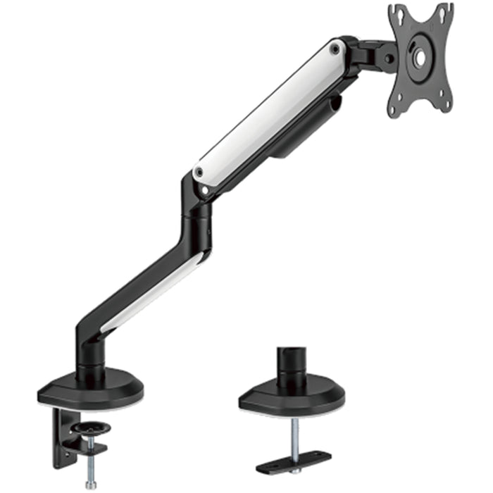 KONIC 17"-32" Single Monitor Stand - Weight Capacity 2-9kg - VESA 100x100 75x75 - Matte Black & White