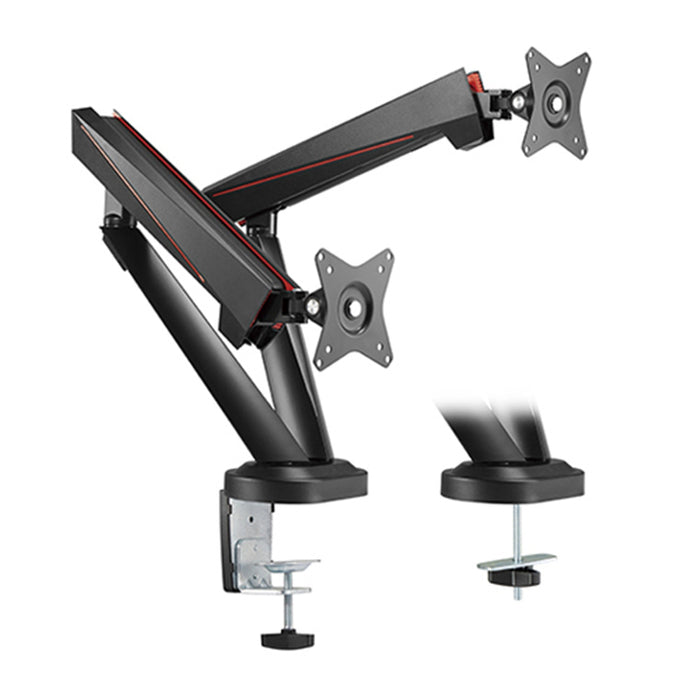 KONIC 17"-32" Premium Mechanical Spring Monitor Arm -  Dual Head  Weight Capacity 8kg / Per Screen