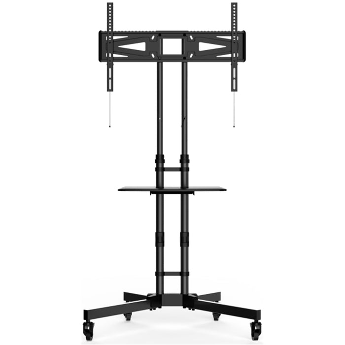 Loctek TV Cart 32"-65" Mobile Trolley - Max Load 40kg - Height Adjustable 963-1424mm - 5 Years Warranty