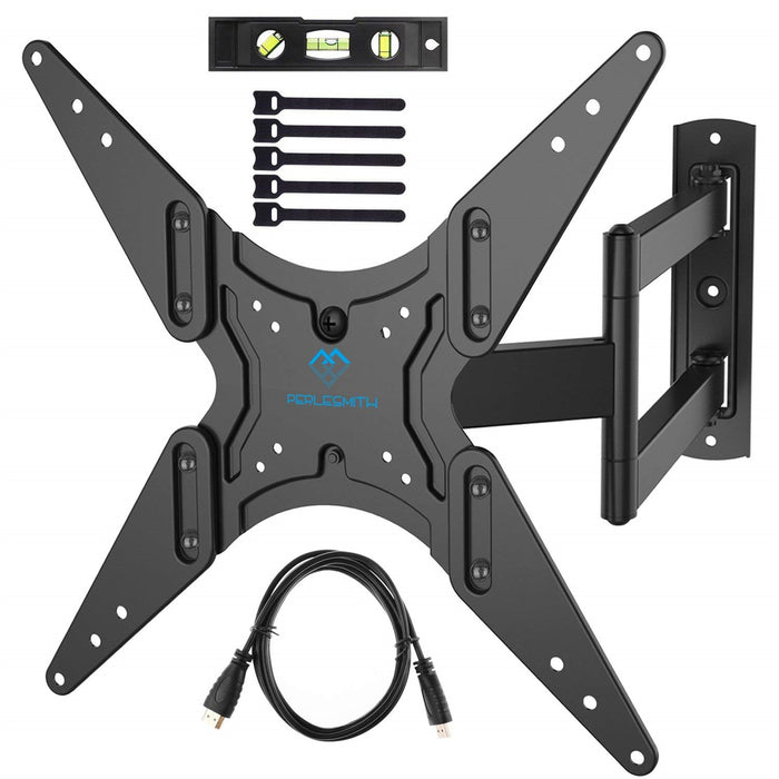 Perlesmith PSMFK1 Full Motion TV Wall Mount for 23"- 55" Flat Screen extends 47 cm