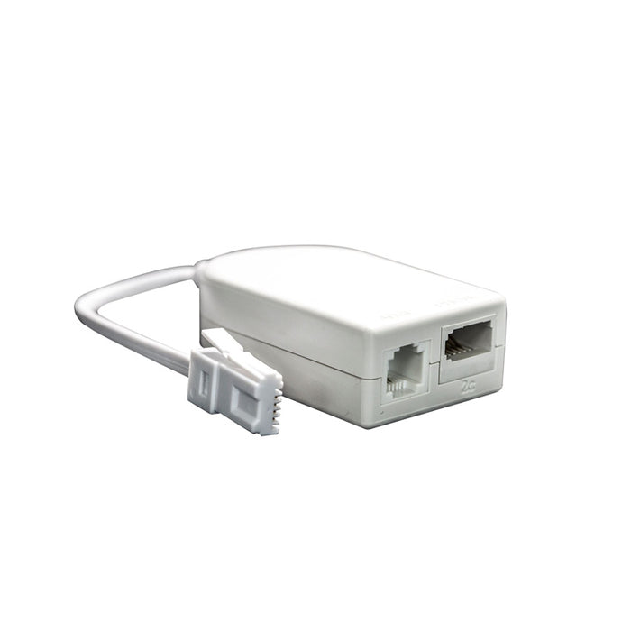 Dynamix ADSL002 ADSL2+ RJ11 - BT Telephone Splitter and In-line Filter with Telepermit BULK PACKAGED