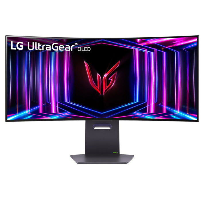 LG UltraGear 34GS95QE-B 34" WQHD 240Hz Curved 800R OLED Ultrawide Gaming Monitor 3440x1440 - 0.03ms - DisplayPort - 2x HDMI - USB - TrueBlack HDR400 - G-Sync Compatible - DCI-P3 98.5% - Height Adjustable - 100x100 VESA