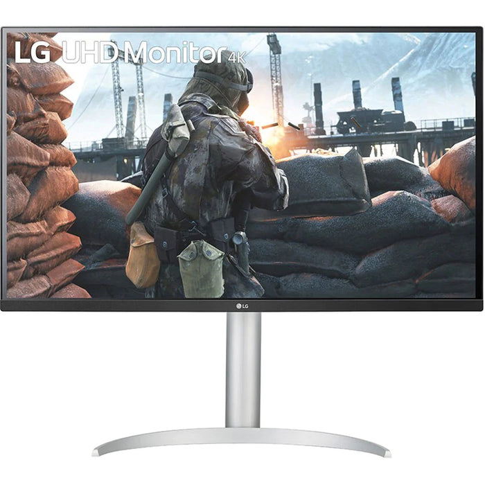 LG 32UP550N-W 32" 4K UHD Business Monitor 3840x2160 - DisplayPort - 2x HDMI - USB-C 96W - DCI-P3 90 - Height / Pivot / Tilt Adjustable - Speakers - 100x100 VESA