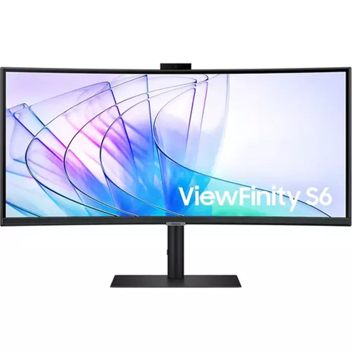 Samsung ViewFinity S65VC 34" Curved Ultrawide Business Monitor with Webcam 3440x1440 - USB-C 90W PD - RJ45 . KVM Switch - 1000R - USB 3.0 Hub - Speaker - Height / Pivot / Swivel / Tilt - 100x100 VESA