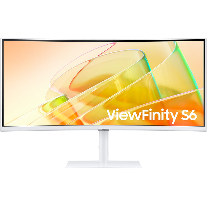 Samsung ViewFinity S65TC 34" Curved 1000R Thunderbolt4 Ultrawide Monitor - White 3440x1440 - DisplayPort - HDMI - Thunderbolt4  - RJ45 - USB 3.0 Hub - KVM Switch - Speaker - Height / Swivel / Tilt - 100x100 VESA