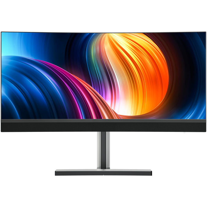 Titan Army 34E7R 34" Ultrawide Curved 180Hz Mini LED Gaming Monitor 3440x1440 - 2304 Zone - DisplayPort - HDMI - USB-C 90W - HDR1000 - Speakers & Microphone Built-in - Height Adjustable Stand - 100x100 VESA