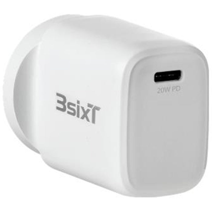 3SIXT ANZ 20W USB-C PD Wall Charger - White