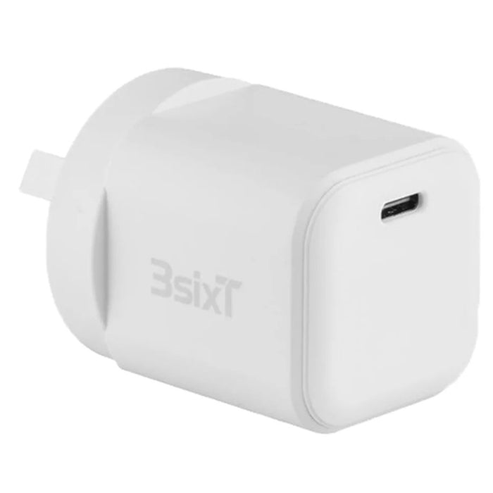 3SIXT Wall Charger GaN 20W USB-C PD - White