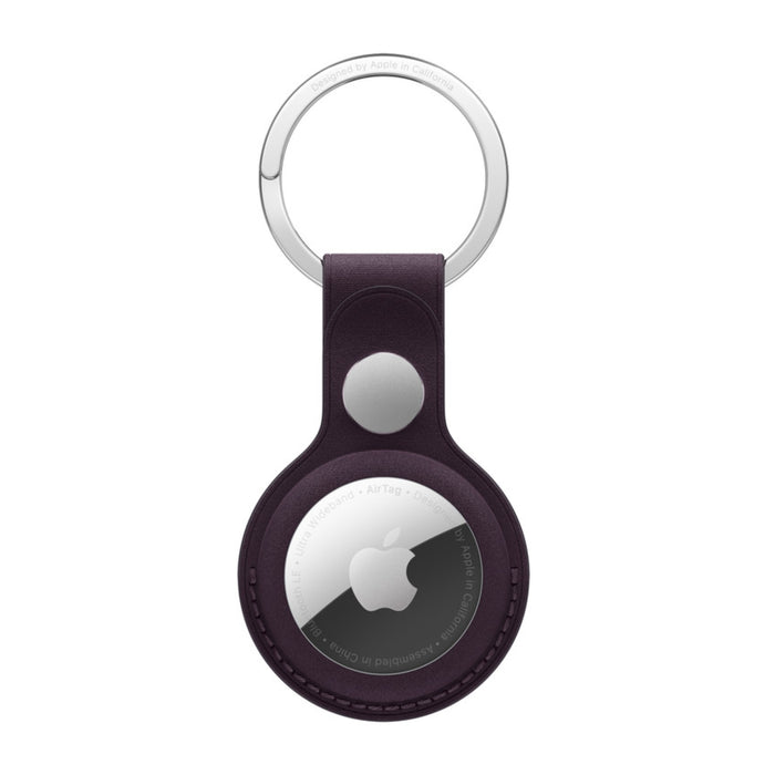 Apple AirTag Fine Woven Key Ring - Blackberry