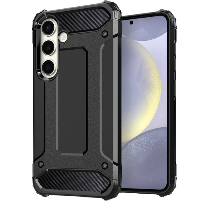 Galaxy S24+ (2024) Rugged Case - Black Tough Dual Layer Protection