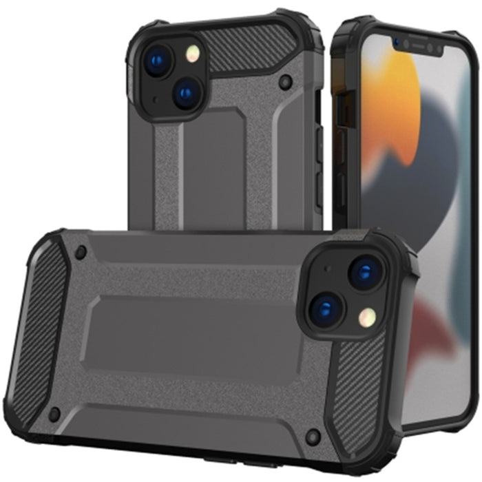 iPhone 15 Rugged Case - Black Tough Dual Layer Protection