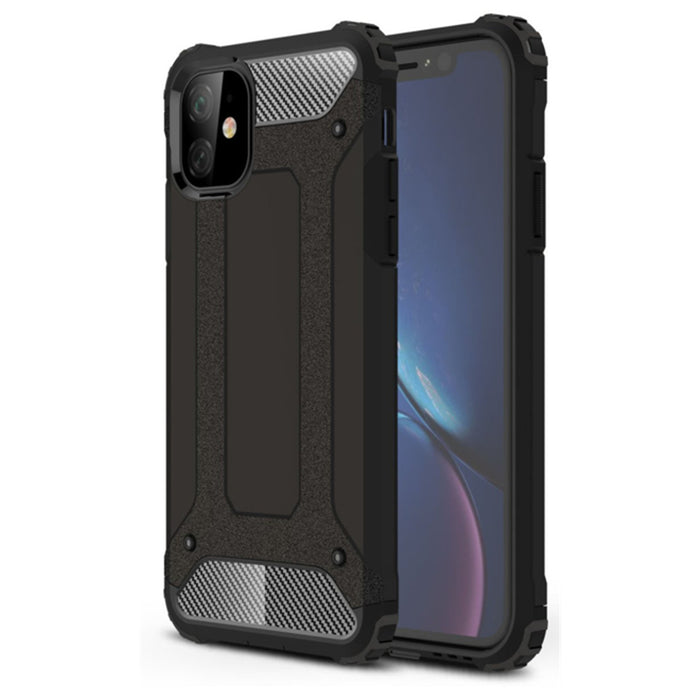 iPhone 11 Rugged Case - Black Tough Dual Layer Protection