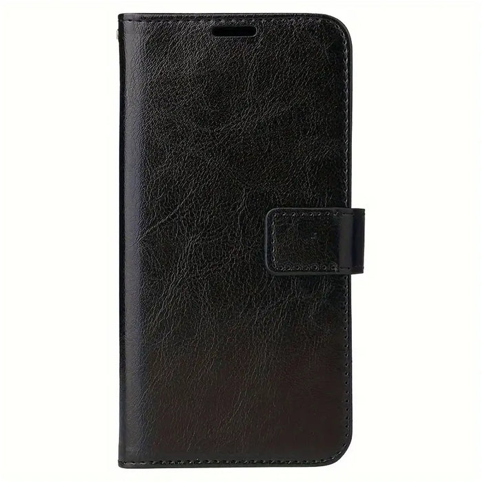 Galaxy Xcover 7 5G Flip Wallet Case - Black 3 Card Slots - Cash Compartment - Magnetic Clip