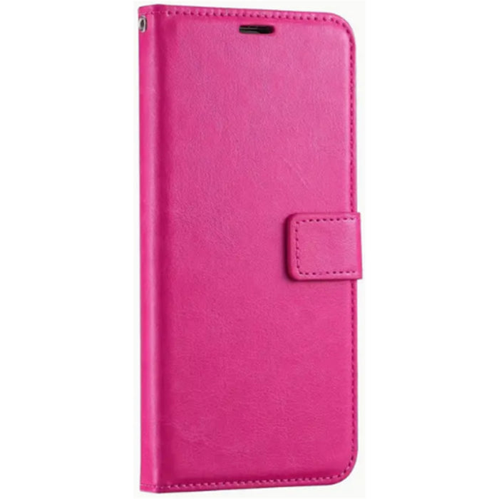 iPhone 11 Flip Wallet Case - Pink 3 Card Slots - Cash Compartment - Magnetic Clip