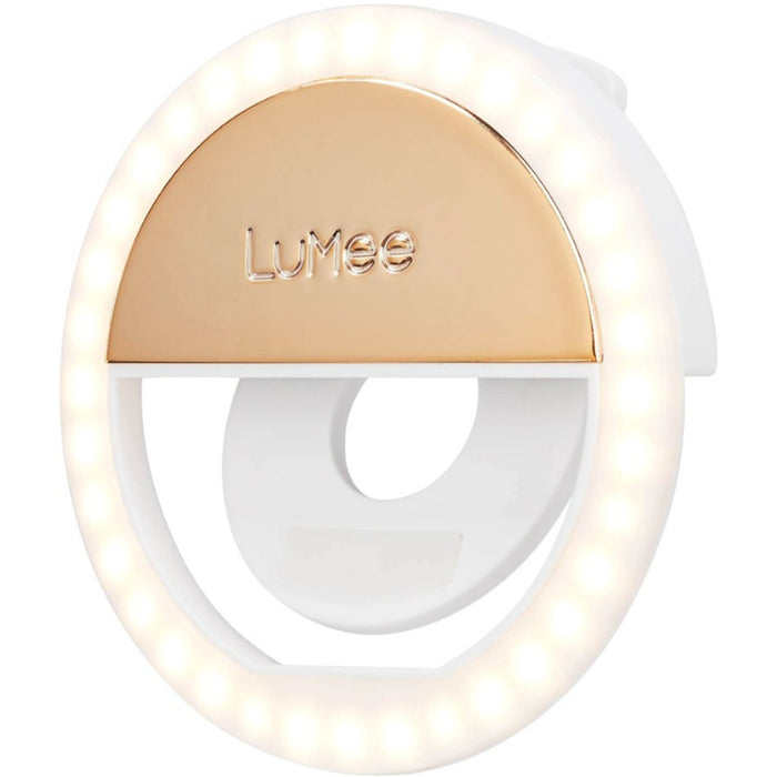 Casemate LuMee Studio Clip Light - Gold Compact LED clip light with 3 levels of brightness Compatible with Smartphones Tablets Laptops and Monitors