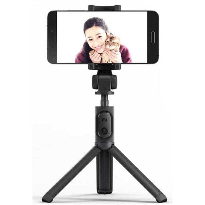 Xiaomi Mi Tripod Bluetooth Selfie Stick -Black with Bluetooth shutter remote Foldable Compact Lightweight(155g)