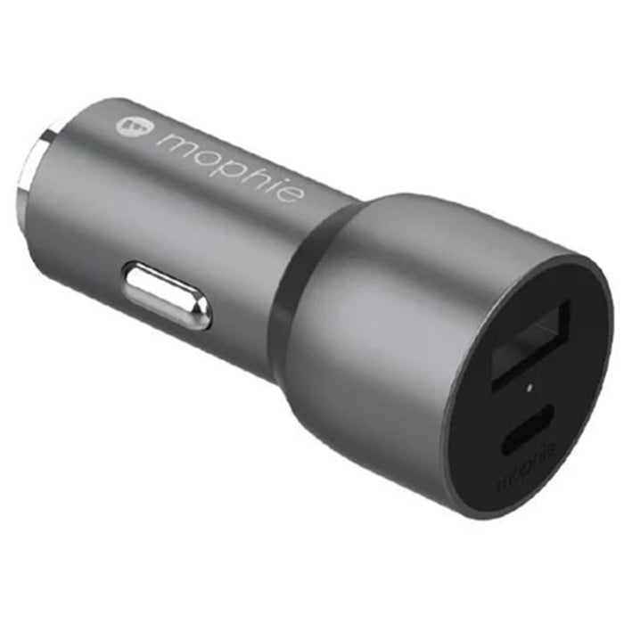 Mophie ACC Car Charger USB C & USB A 37W space - Grey