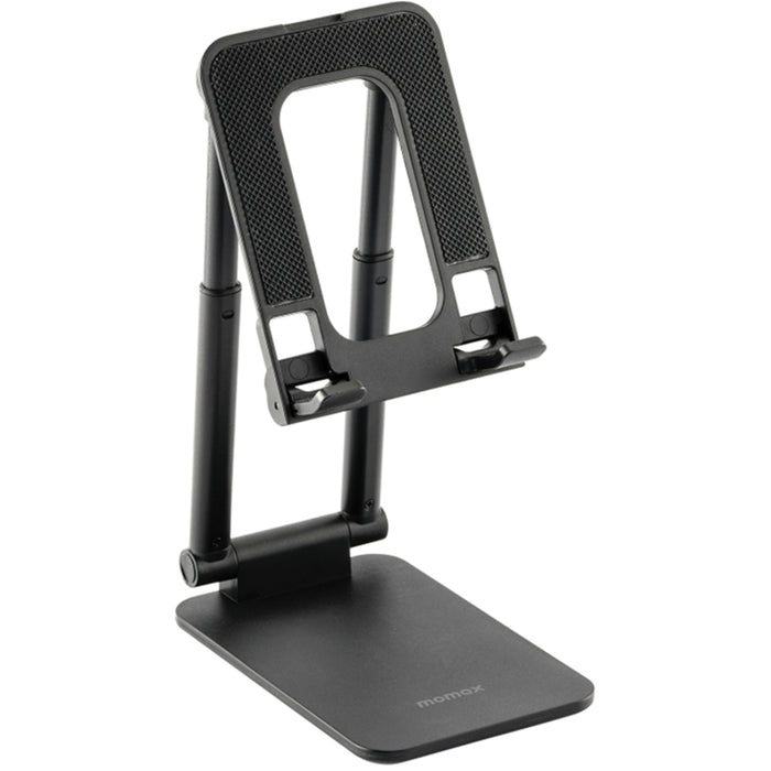 Momax Universal Smartphone Stand - Black Foldable Design Easy to Carry and Adjust Sturdy Stand for Phone and Tablet