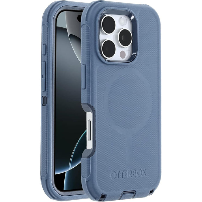 OtterBox iPhone 16 Pro (6.3") Defender MagSafe Phone Case - Baby Blue Jeans/Blue