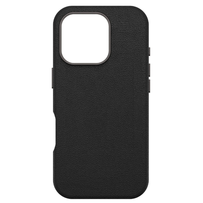 OtterBox iPhone 16 Pro (6.3") Symmetry Cactus Leather Phone Case - Noir Ash/Black