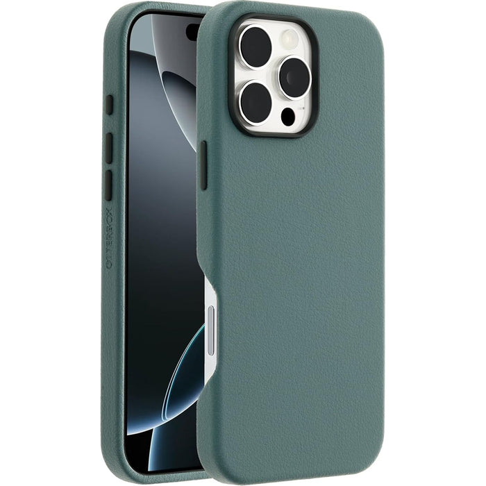 OtterBox iPhone 16 Pro Max (6.9") Symmetry Cactus Leather Phone Case - Juniper Sprig/Green