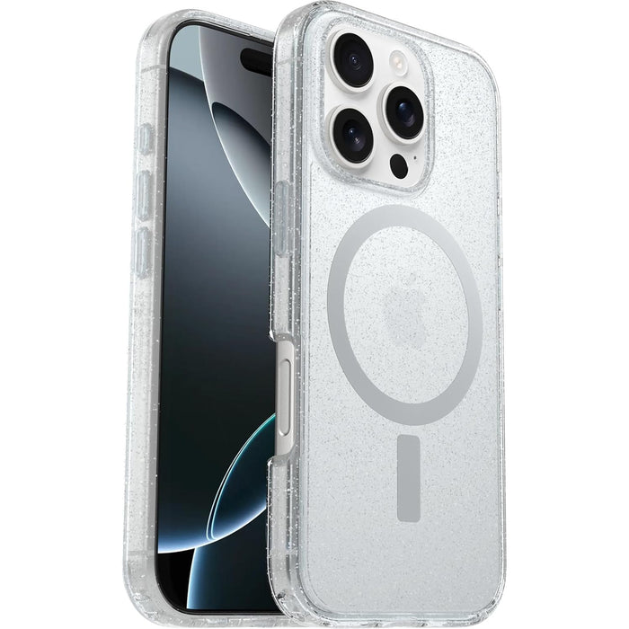 OtterBox iPhone 16 Pro (6.3") Symmetry Clear MagSafe Phone Case - Stardust/Clear