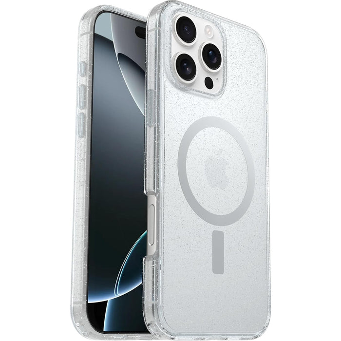 OtterBox iPhone 16 Pro Max (6.9") Symmetry Clear MagSafe Phone Case - Stardust/Clear