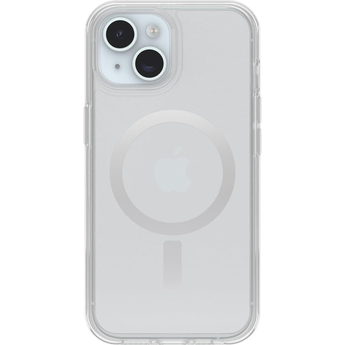 OtterBox iPhone 15 (6.1") Symmetry Plus Series Case - Clear MagSafe Compatible - Shockproof - Drop Proof - Protective Thick Case - 3X Tested to Military Standard (MIL-STD-810G 516.6) - Premium Responsive Buttons