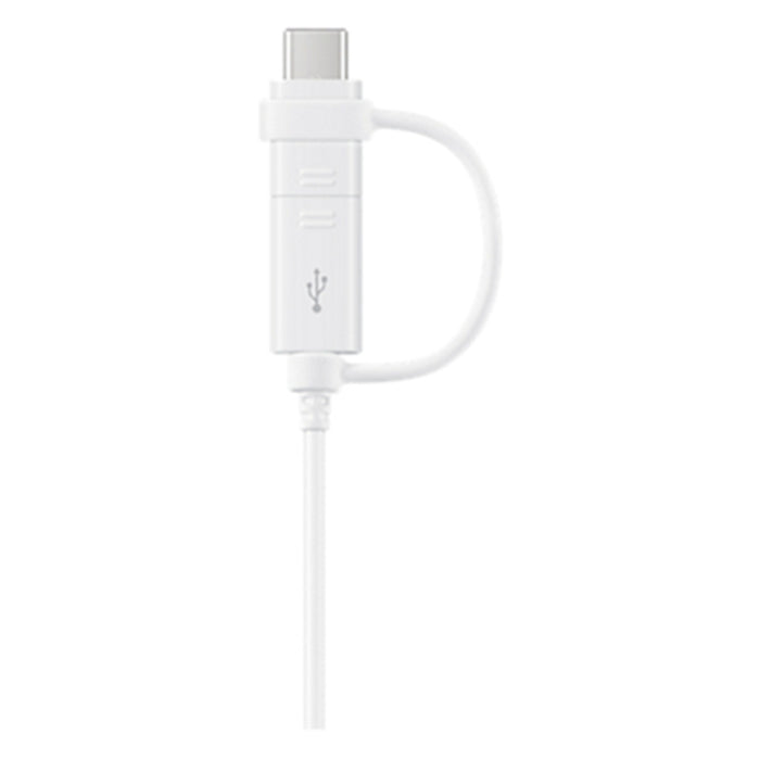 Samsung 2 in 1 Data Cable White USB Type-C & Micro USB 1.5m