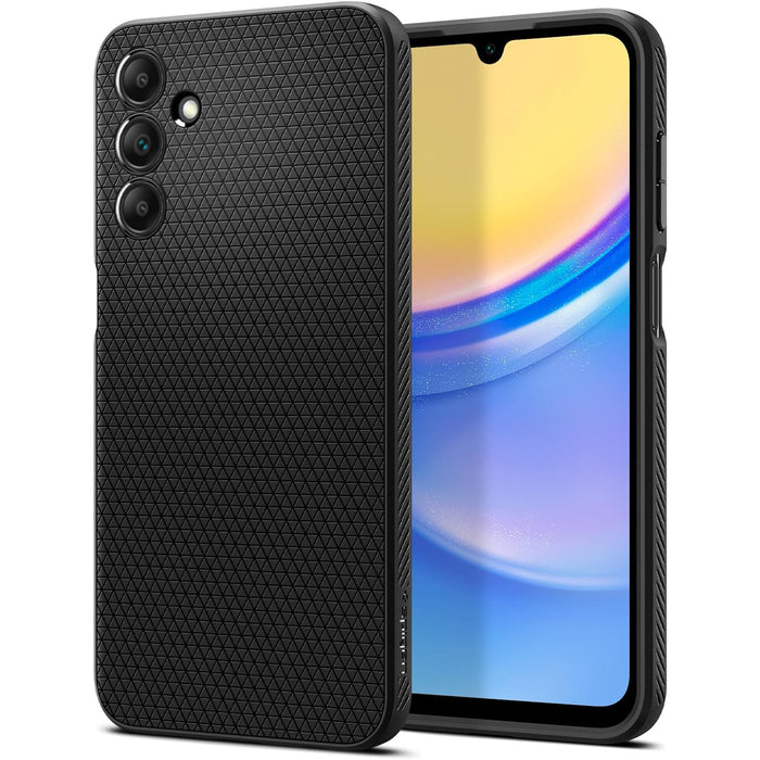 Spigen Galaxy A15 5G (2024) Liquid Air Case - Matte Black Slim - Form-Fitted - Lightweight - Premium Matte TPU Case - Easy Grip Design