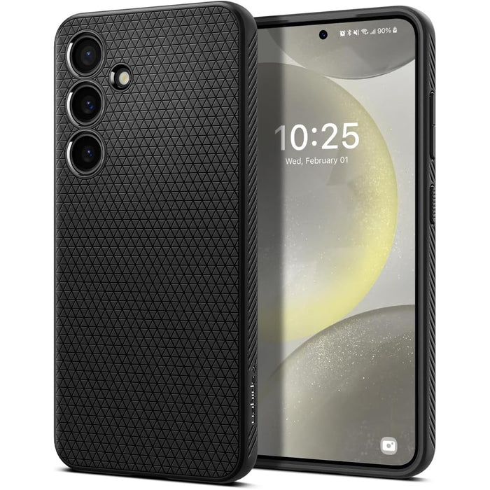 Spigen Galaxy S24 5G Liquid Air Case - Black Slim - Form-fitted - Lightweight - Premium Matt TPU Case - Easy Grip Design