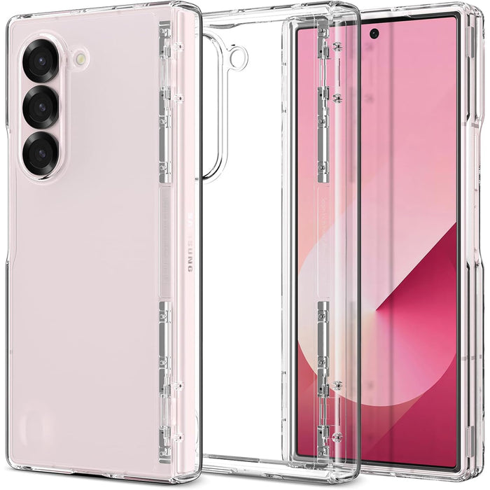 Spigen Galaxy Z Fold6 5G Ultra Hybrid Pro Case - Clear Certified Military-Grade Protection - Clear Durable Back Panel + TPU Bumper