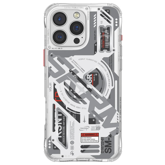 skinarma iPhone 16 Pro Max (6.9") Ekho Case - Clear Apple MagSafe Compatible - Raised 360 Screen Edges - Raised Camera Lens Guard - Interchangeable Corner Bumper Lanyard Loops Included