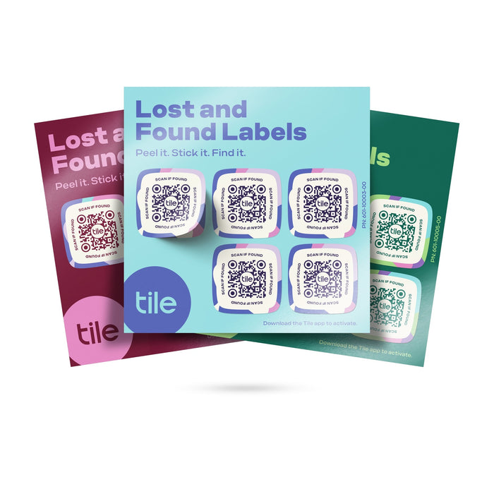 Tile AC-QD003-TL Lost and Found Labels 15pk