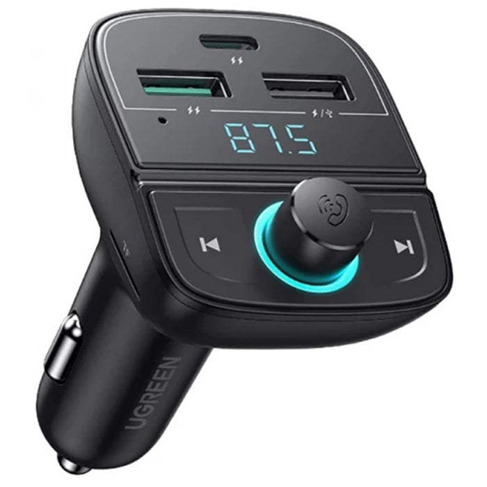 UGREEN UG-80910 UGREEN 80910 Bluetooth FM Transmitter + Car Charger Flash Drive+TF) (Black)