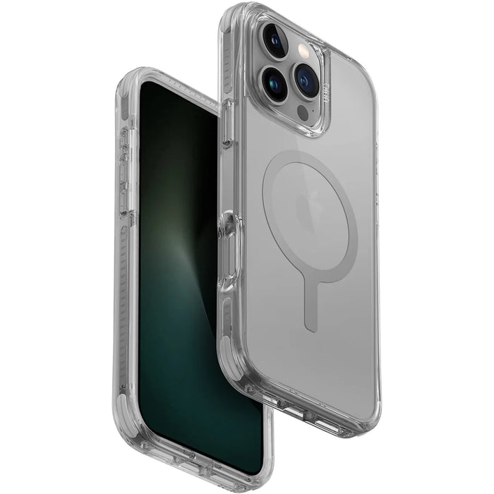 Uniq iPhone 16 Pro Max (6.9") Combat Case - Stone Grey Magsafe Compatible - Military Grade Drop Protection - 5H Scratch-Resistance with 360 Degree Impact Bumper