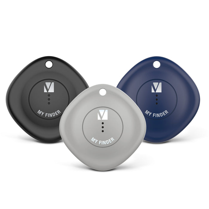 Verbatim 66929 Bluetooth Tracker My Finder Triple Pack - Black Navy Grey