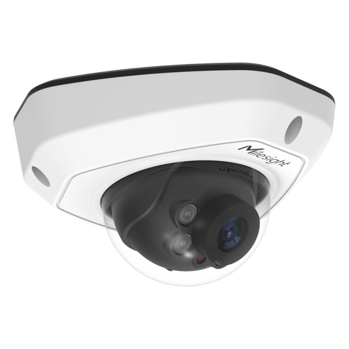 Milesight 4K NDAA AI Vandal-proof Mini Dome Network Camera - Multiport