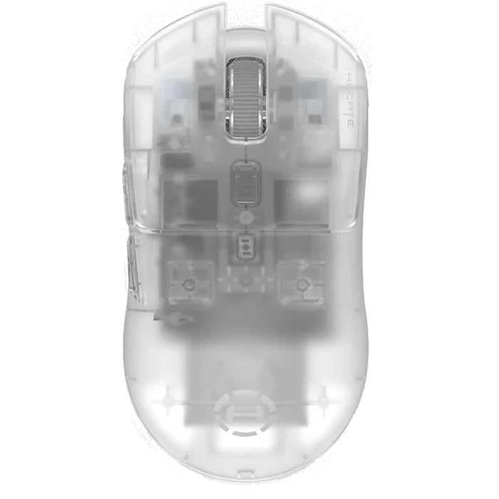 Edifier HECATE G3M Pro Tri-Mode Wireless Gaming Mouse - Transparent White Silent Click Mode - 63g - Battery Life upto 70 hours - Right Handed - Ultra-Low Latency 1ms 2.4GHz Wireless - Bluetooth Ready - USB-C