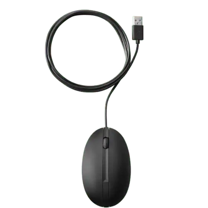 HP 9VA80AA Wired Desktop 320M Optical Mouse - USB cable - 1000 dpi - Scroll Wheel - Symmetrical