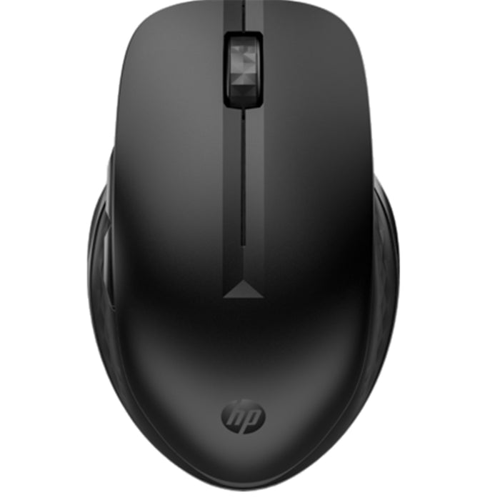 HP 435 3B4Q5AA Multi-Device Wireless Mouse - Large - Black Connect up to Two Devices - 4000 DPI - Ambidextrous - Bluetooth 5.2 - USB Dongle