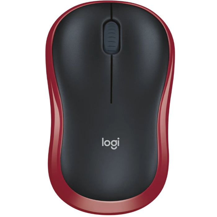 Logitech M185 Wireless Mouse - Swift Red