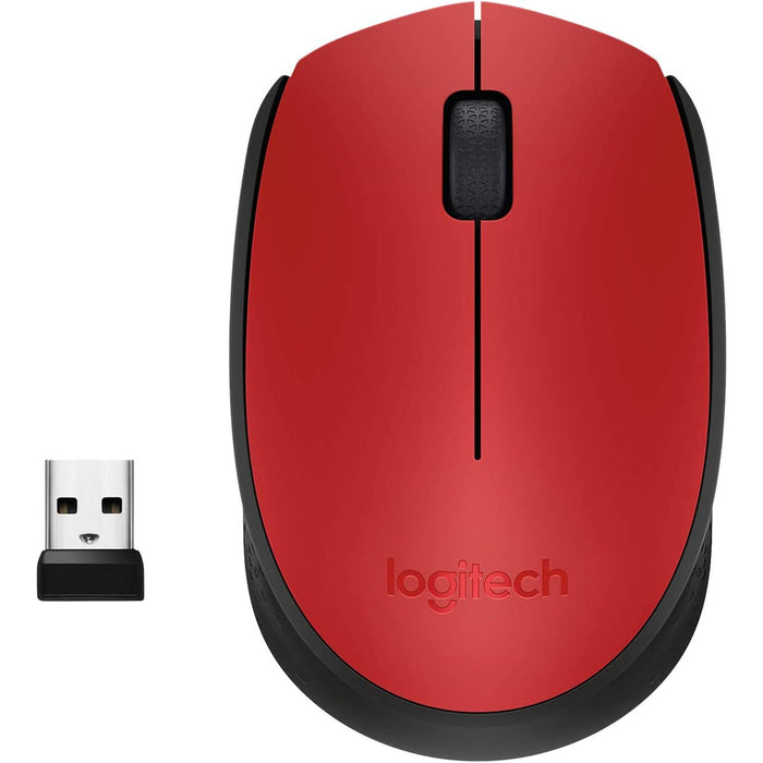 Logitech M171 Wireless Mouse - Red