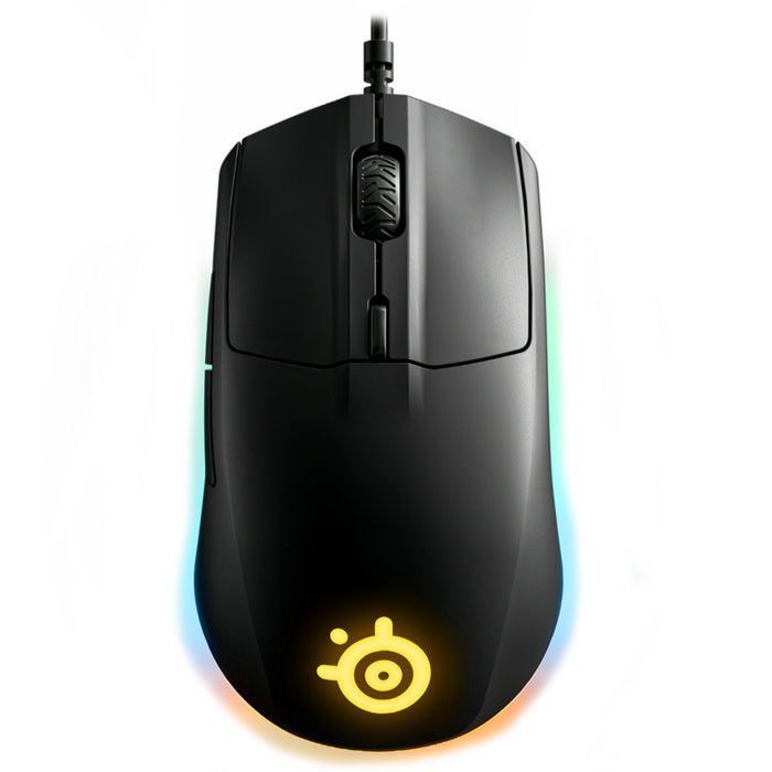 Steelseries Rival 3 RGB Gaming Mouse TrueMove Core optical gaming sensor with true 1-to-1 tracking