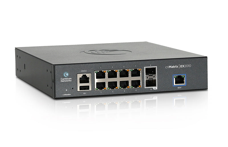 Cambium cnMatrix EX2010 10-Port Gigabit Ethernet Cloud Managed Switch