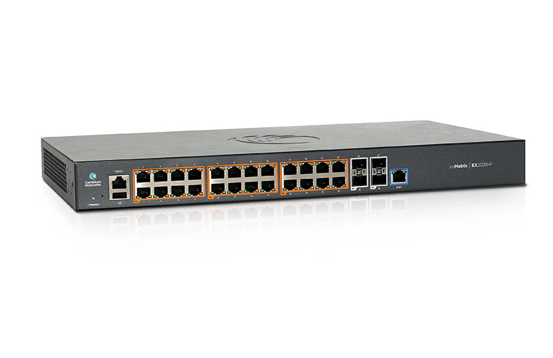 Cambium cnMatrix EX2028-P 28-Port Enterprise Cloud Managed Power over Ethernet Switch